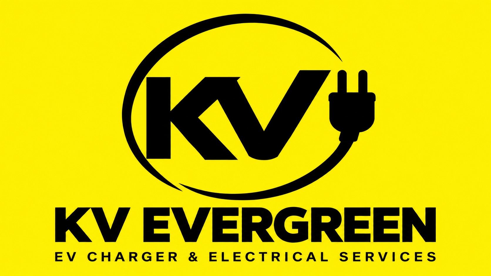 KV EVERGREEN logo yellow and black